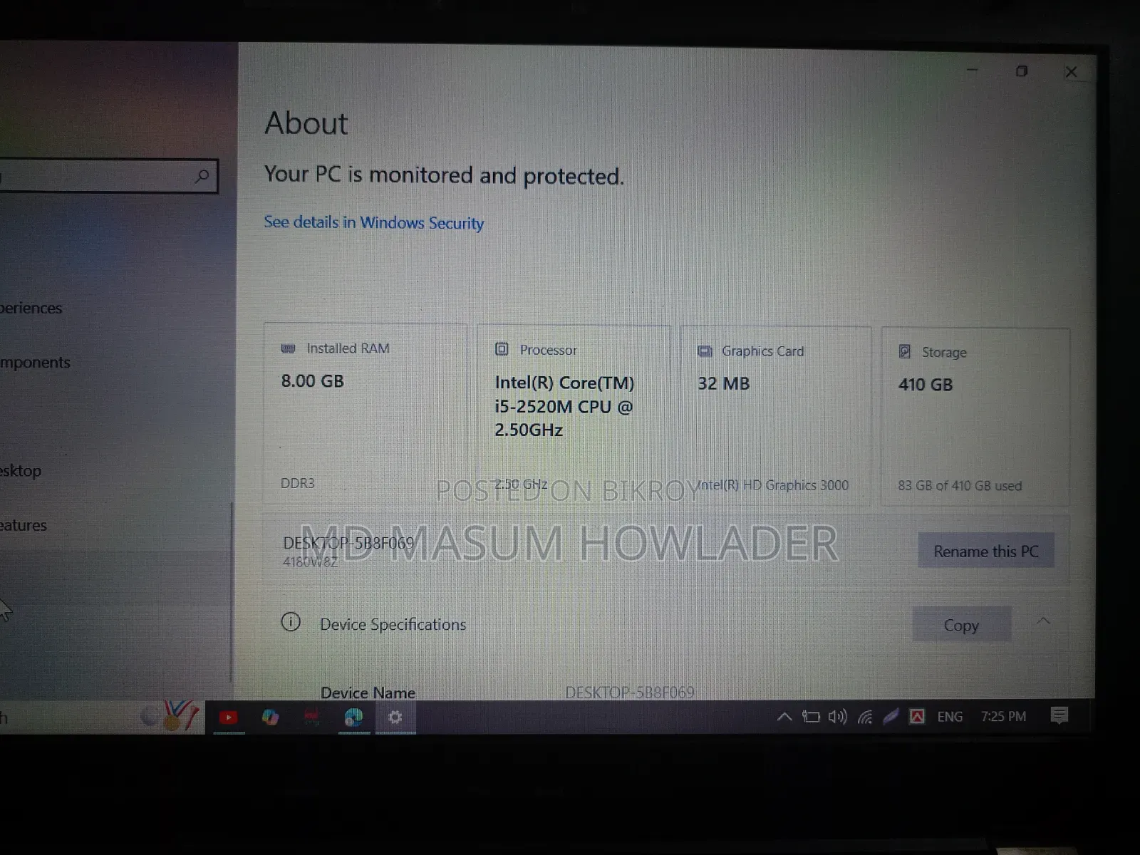 Laptop Lenovo ThinkPad 2 6GB Intel Core I5 HDD+SSD 256GB