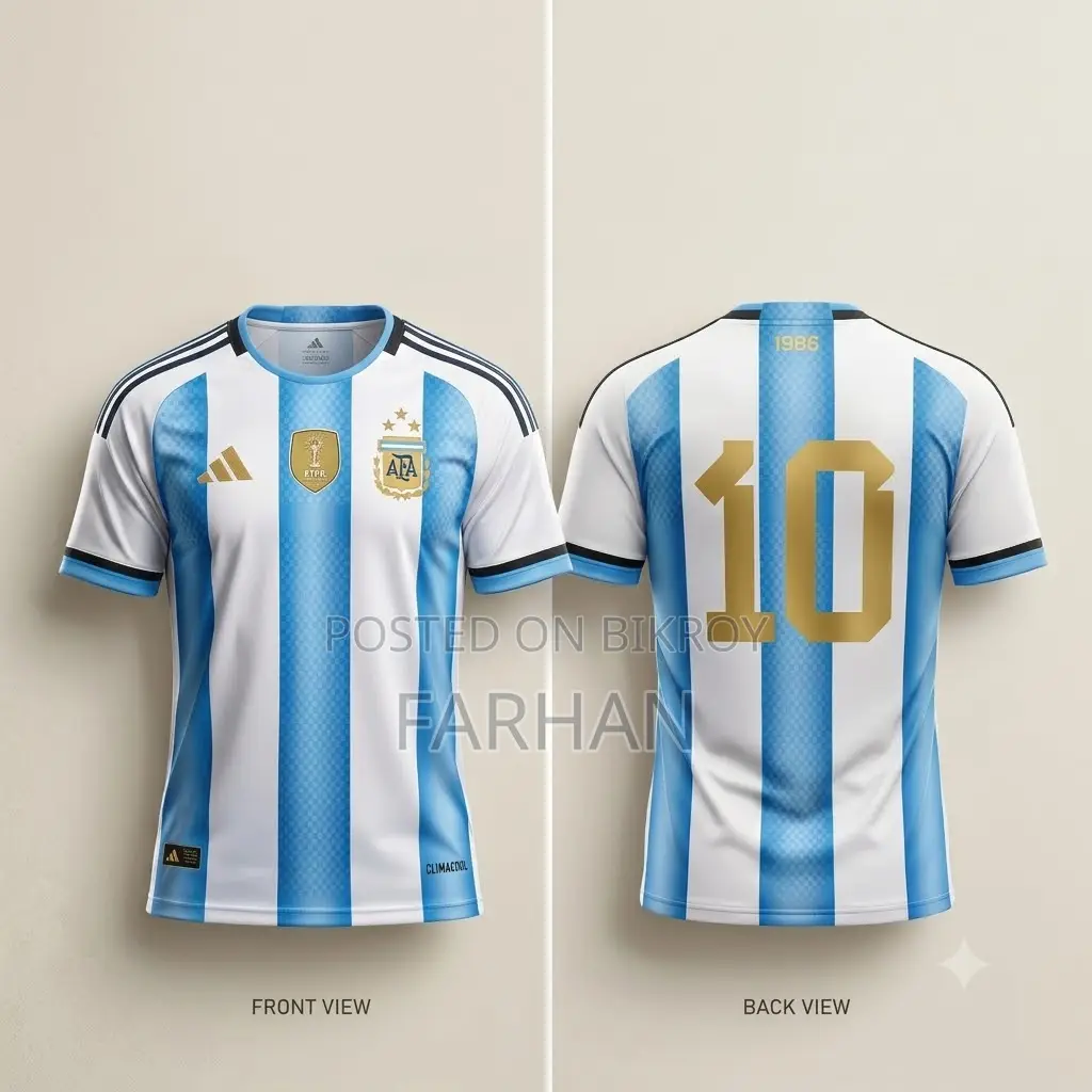 Argentina National Football Team Home Jersey - Iconic No. 10