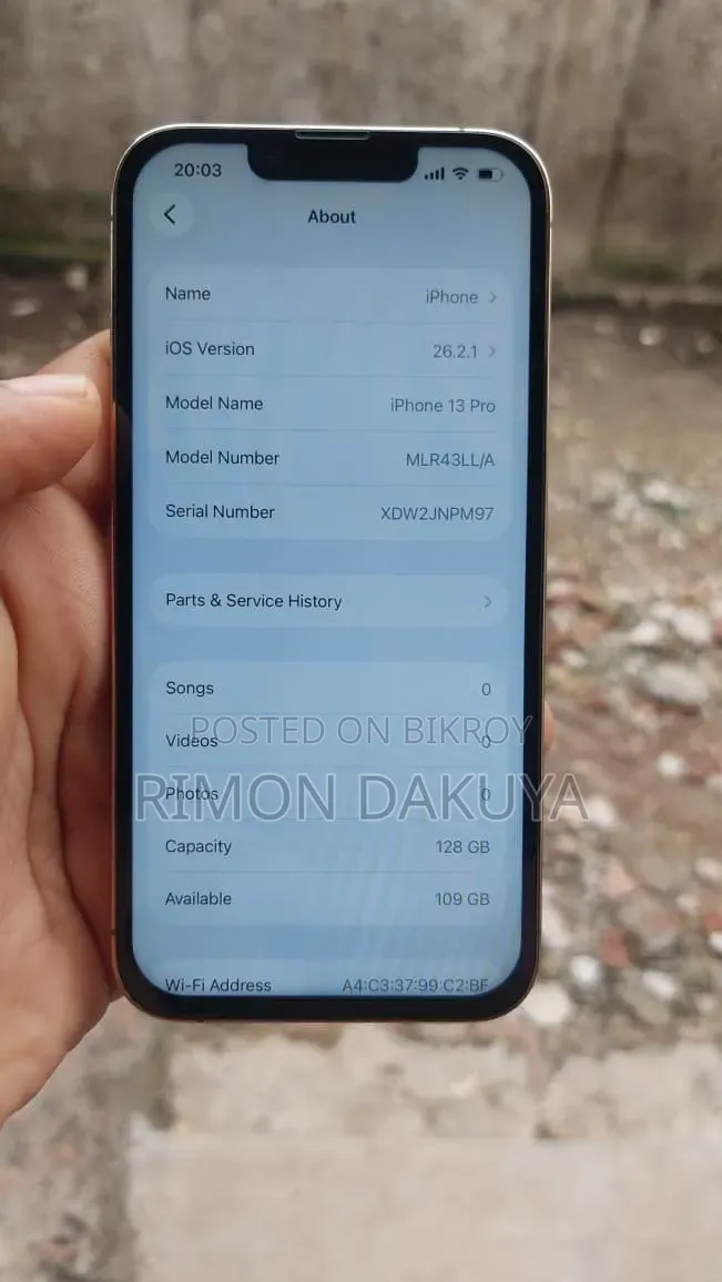 নতুন অ্যাপল আইফোন ১৩ প্রো ১২৮ জিবি গোল্ড