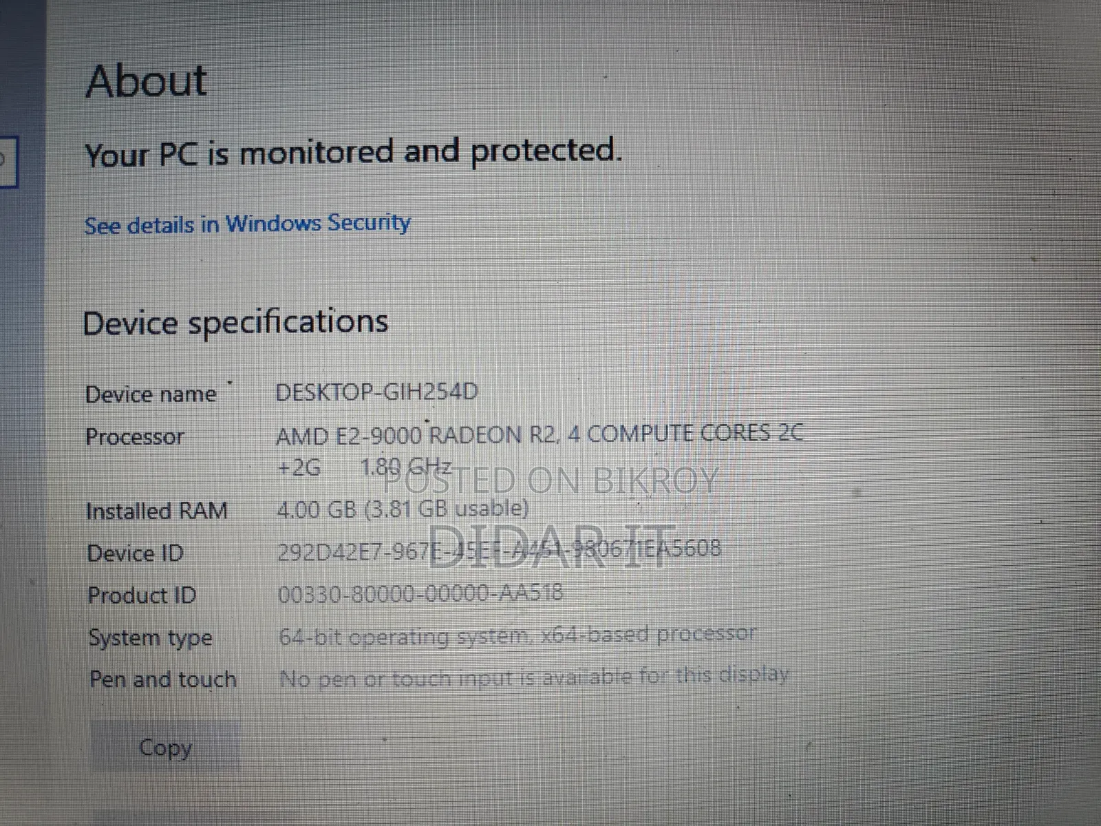 Laptop Lenovo IdeaPad 320 4GB AMD SSD 128GB