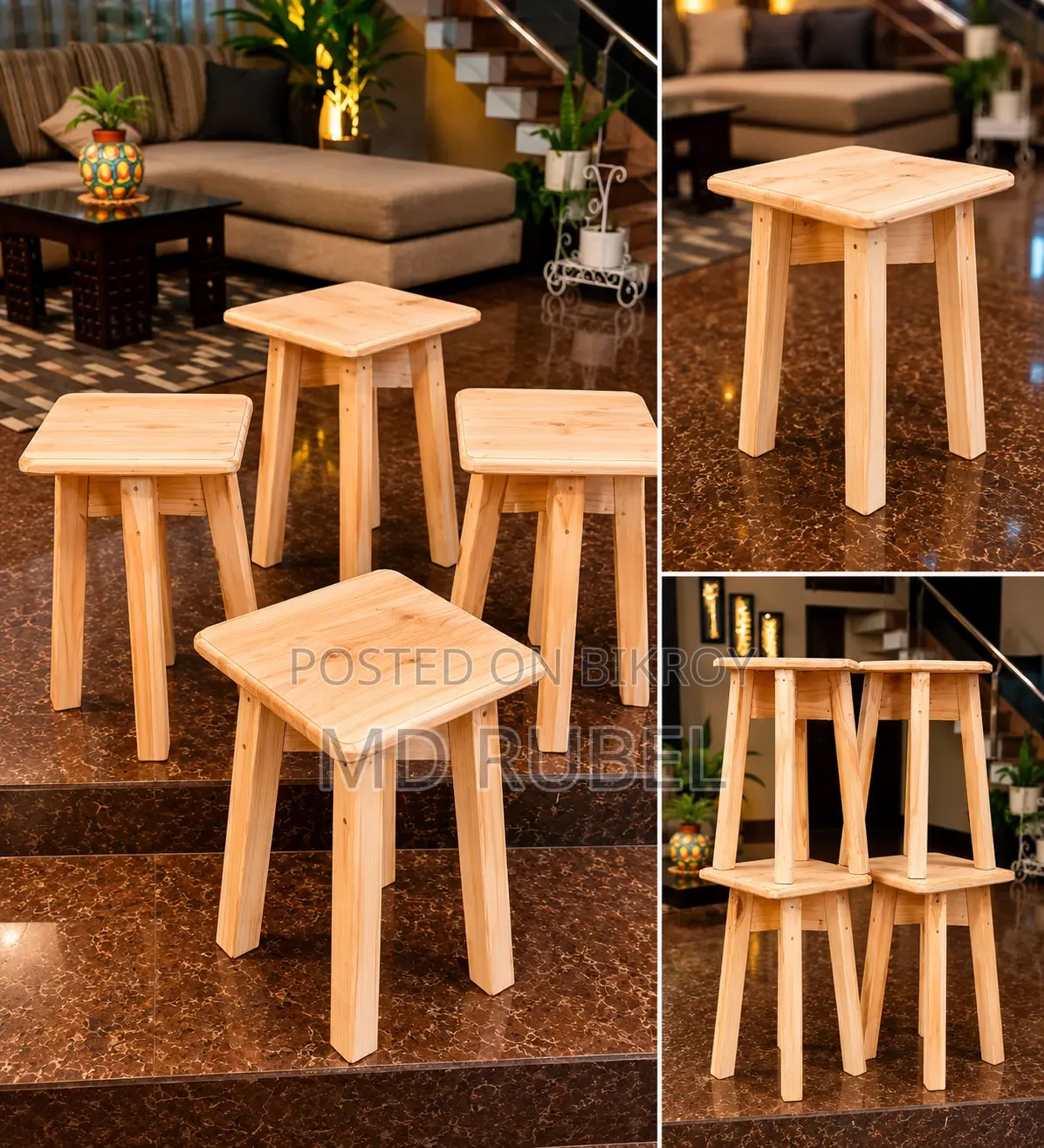 Wood Stool