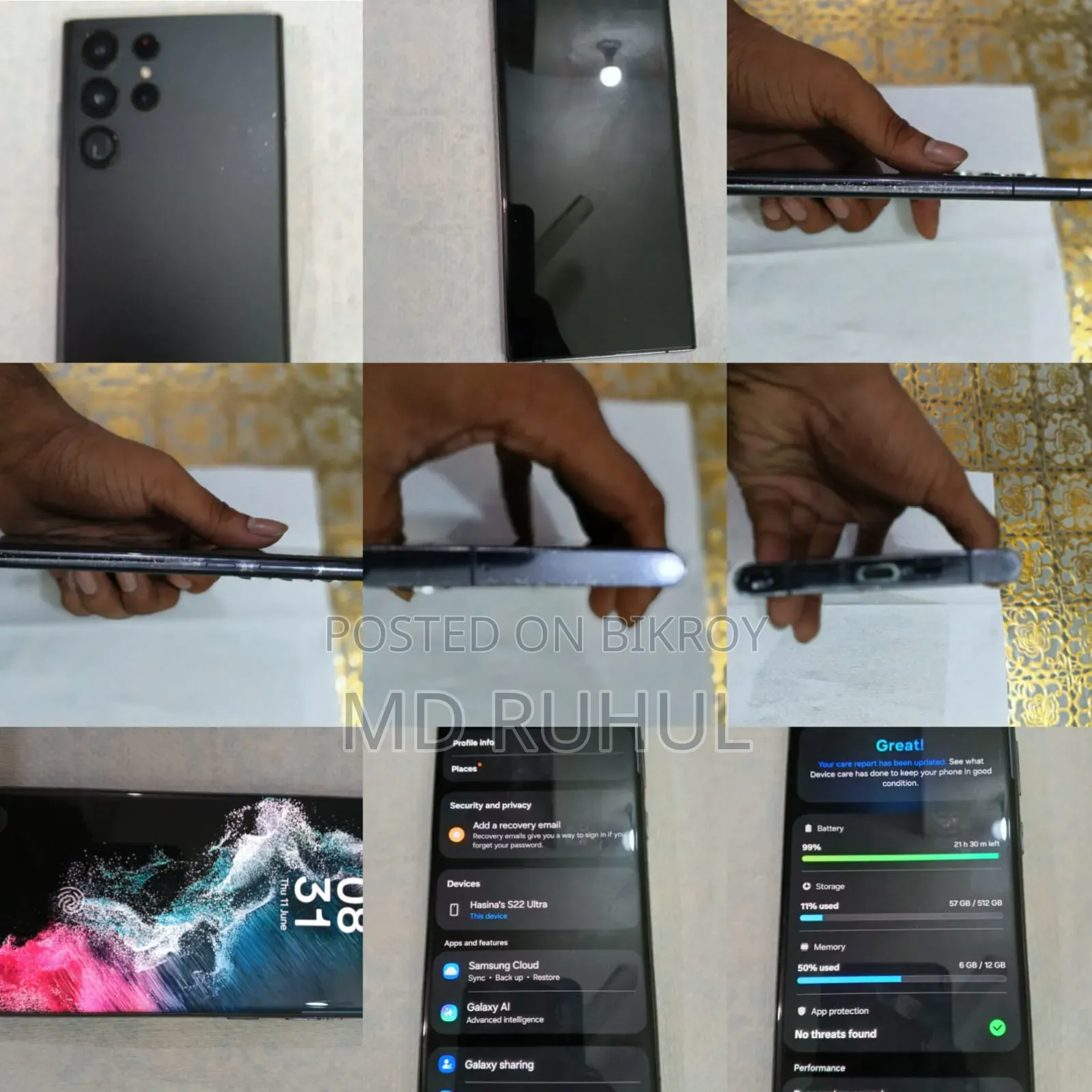 Samsung Galaxy S22 Ultra 512 GB Black