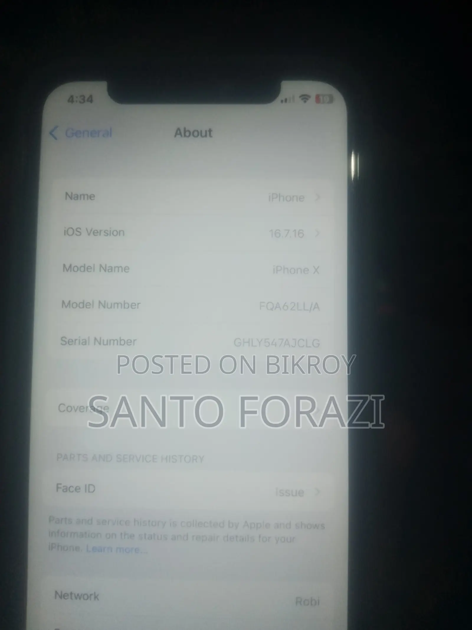 Apple iPhone X 64 GB White