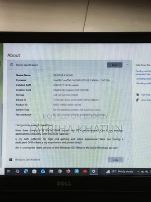 Laptop Dell Latitude 7490 8GB Intel Core i5 SSD 256GB