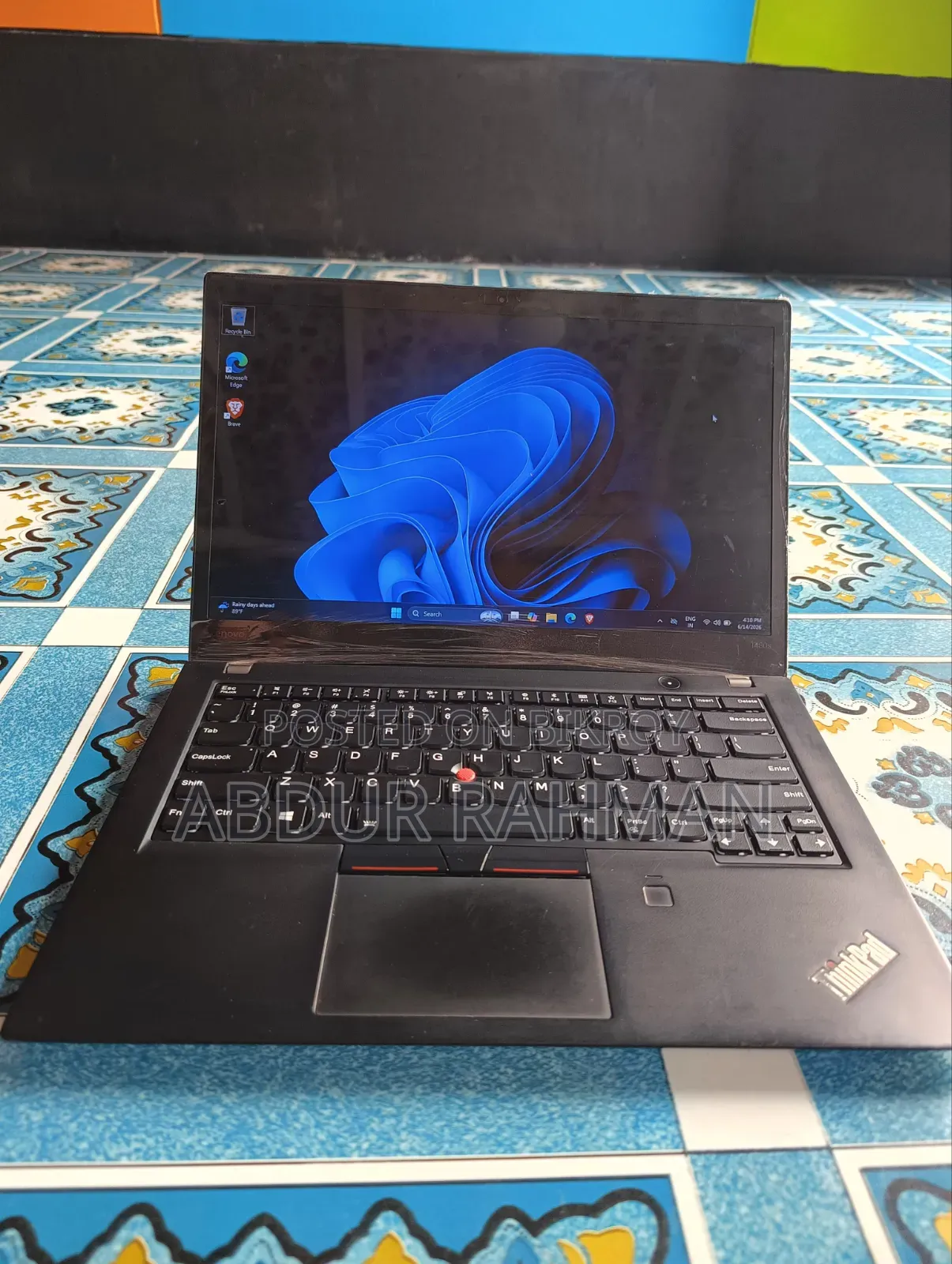 Laptop Lenovo ThinkPad T480s 8GB Intel Core I5 SSD 256GB