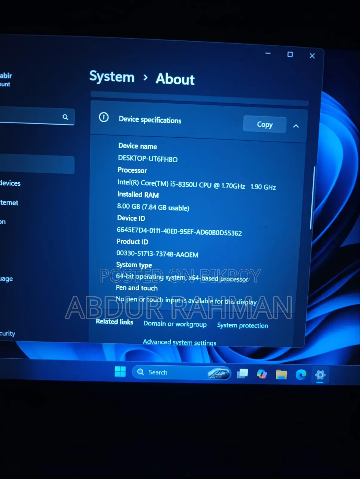 Laptop Lenovo ThinkPad T480s 8GB Intel Core I5 SSD 256GB