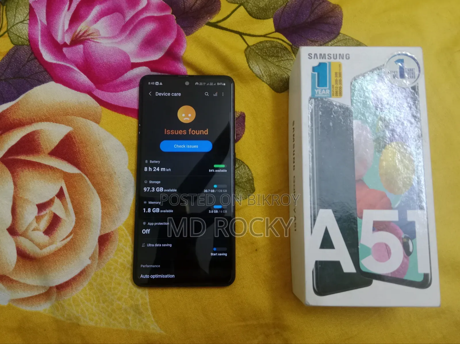 স্যামসাং গ্যালাক্সি এ৫১ ১২৮ জিবি কালো
