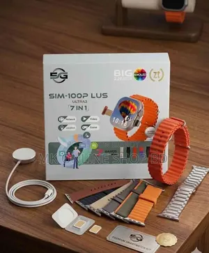 Sim-100p Lus Ultra 3 Smart Watch 7 in 1 Smart Watch