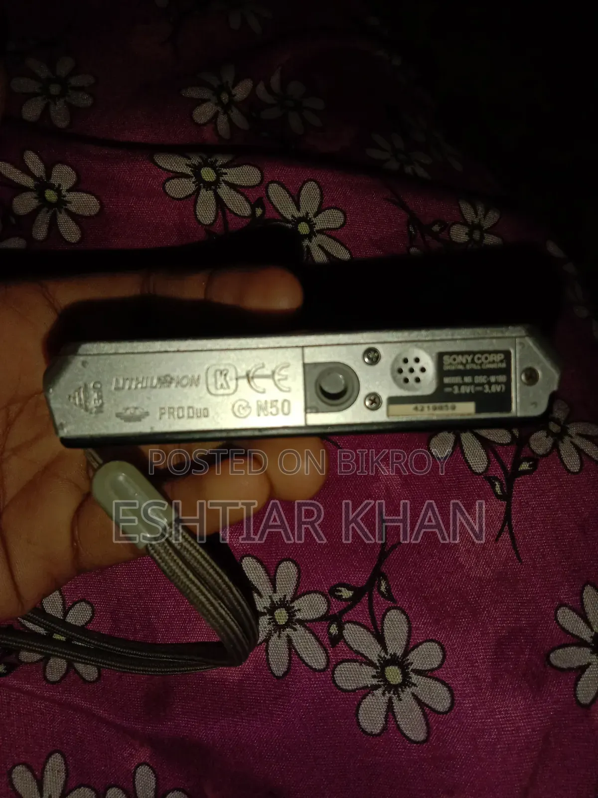 Sony Cyber Shot Pocket Camera