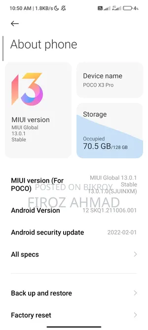 Xiaomi Poco X3 Pro 128 GB Black