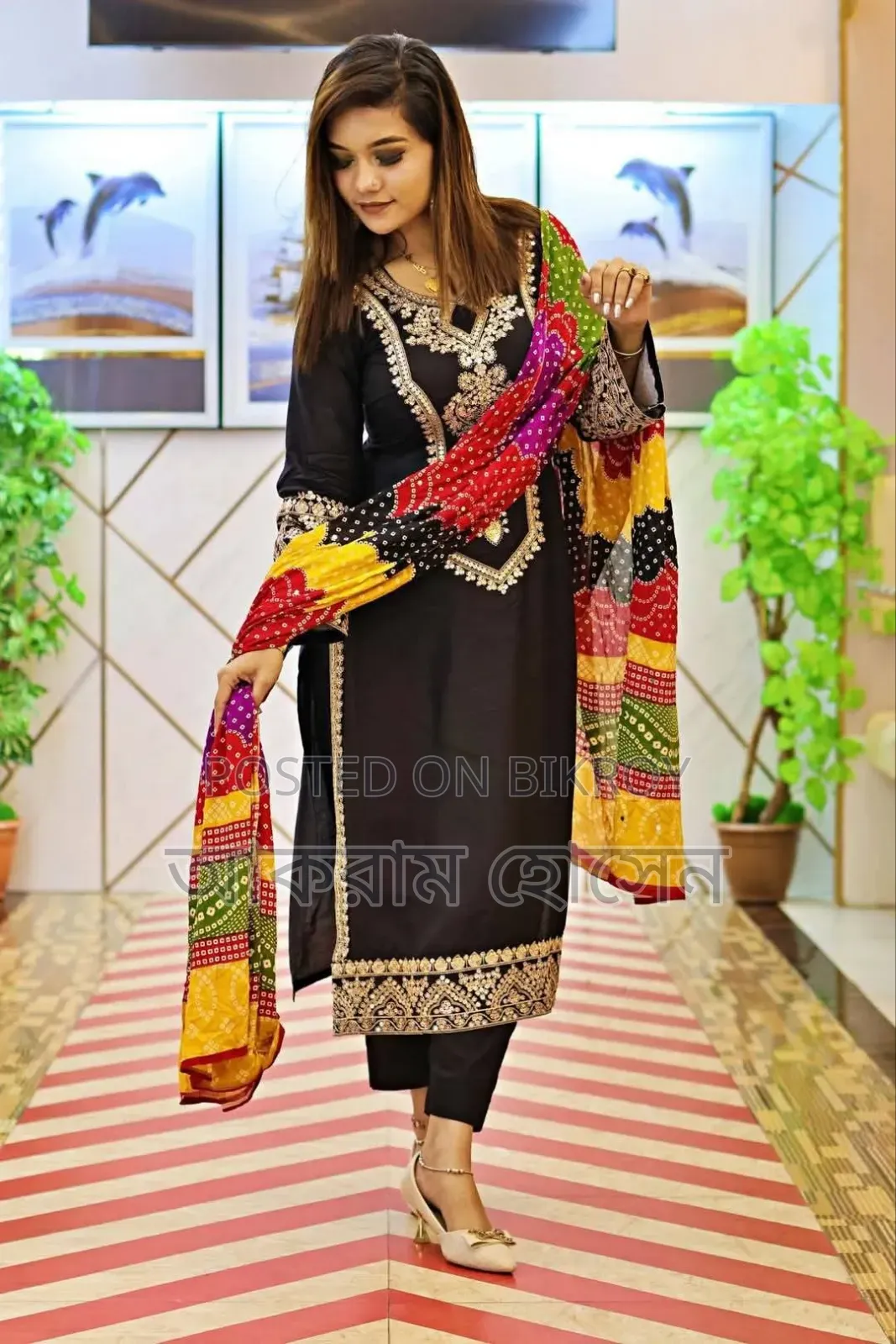 Embroidery Three Piece