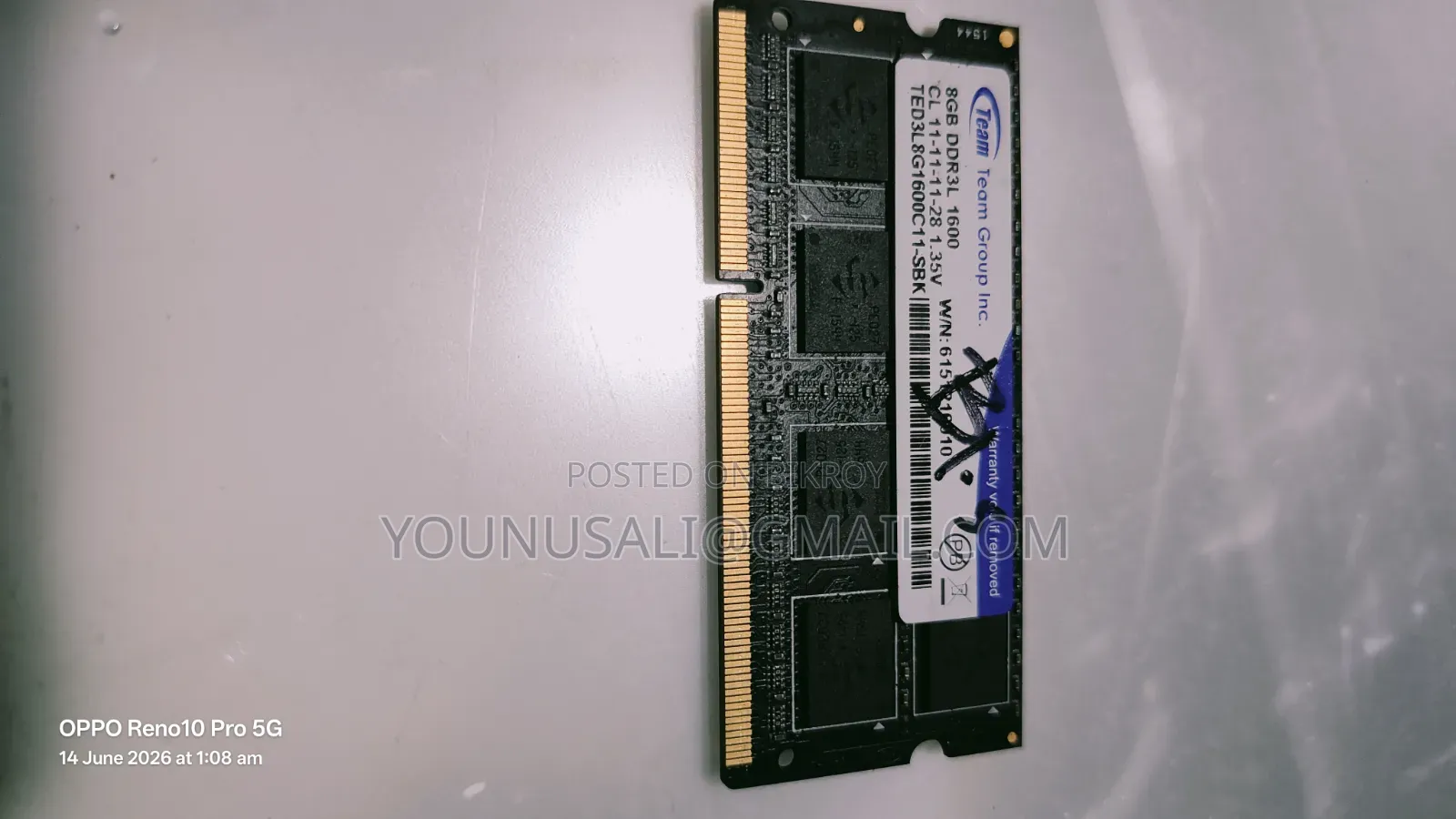 RAM for Laptop 8GB