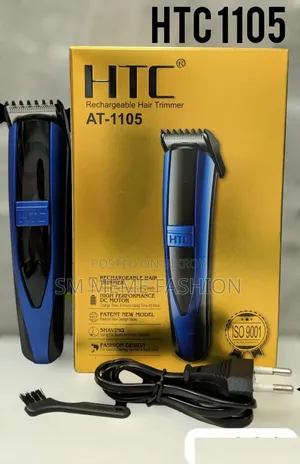 HTC AT-1105 Blue Cordless Beard Trimmer and Hair Clipper
