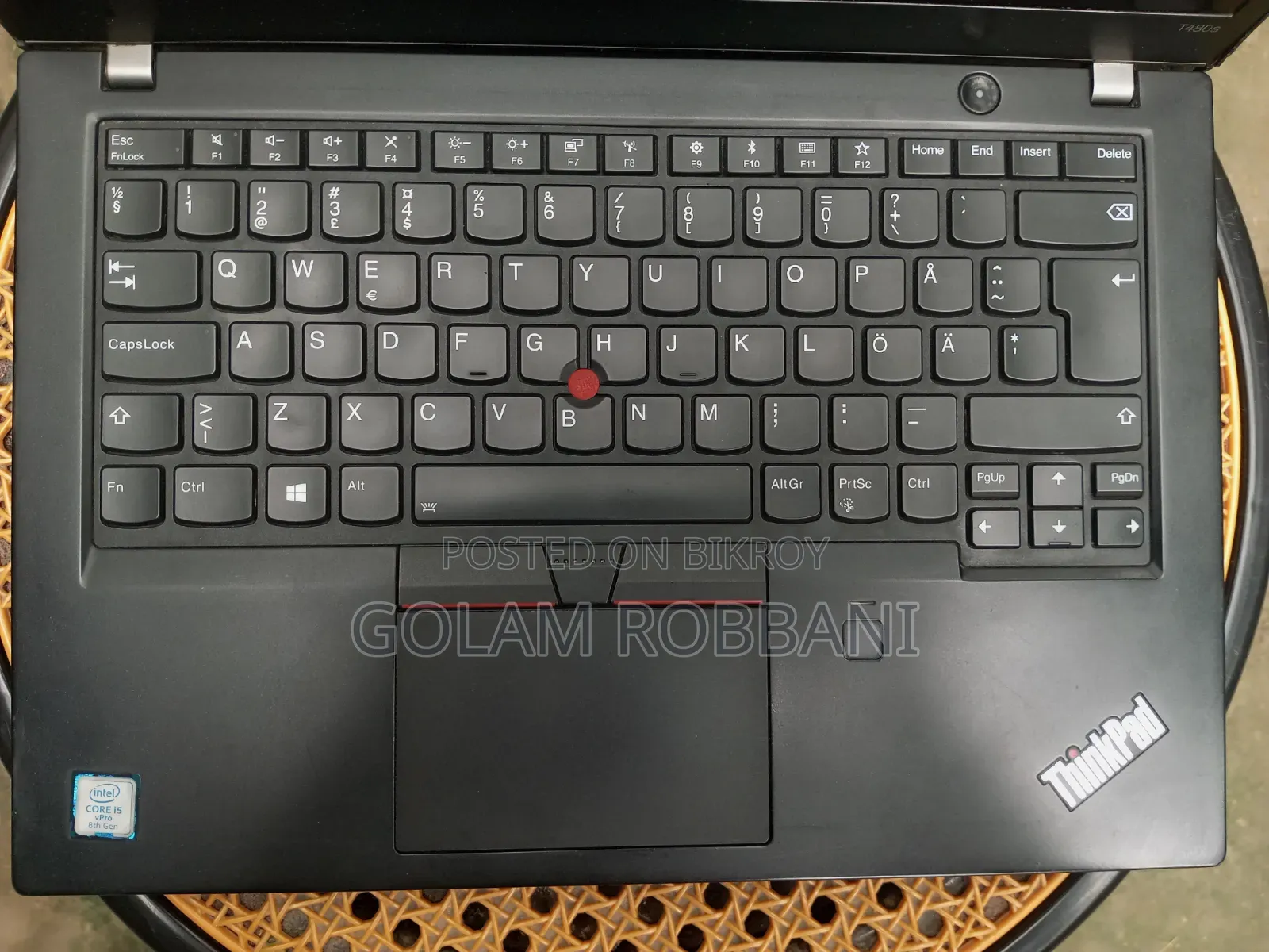 Laptop Lenovo ThinkPad T480s 8GB Intel Core I5 SSD 128GB