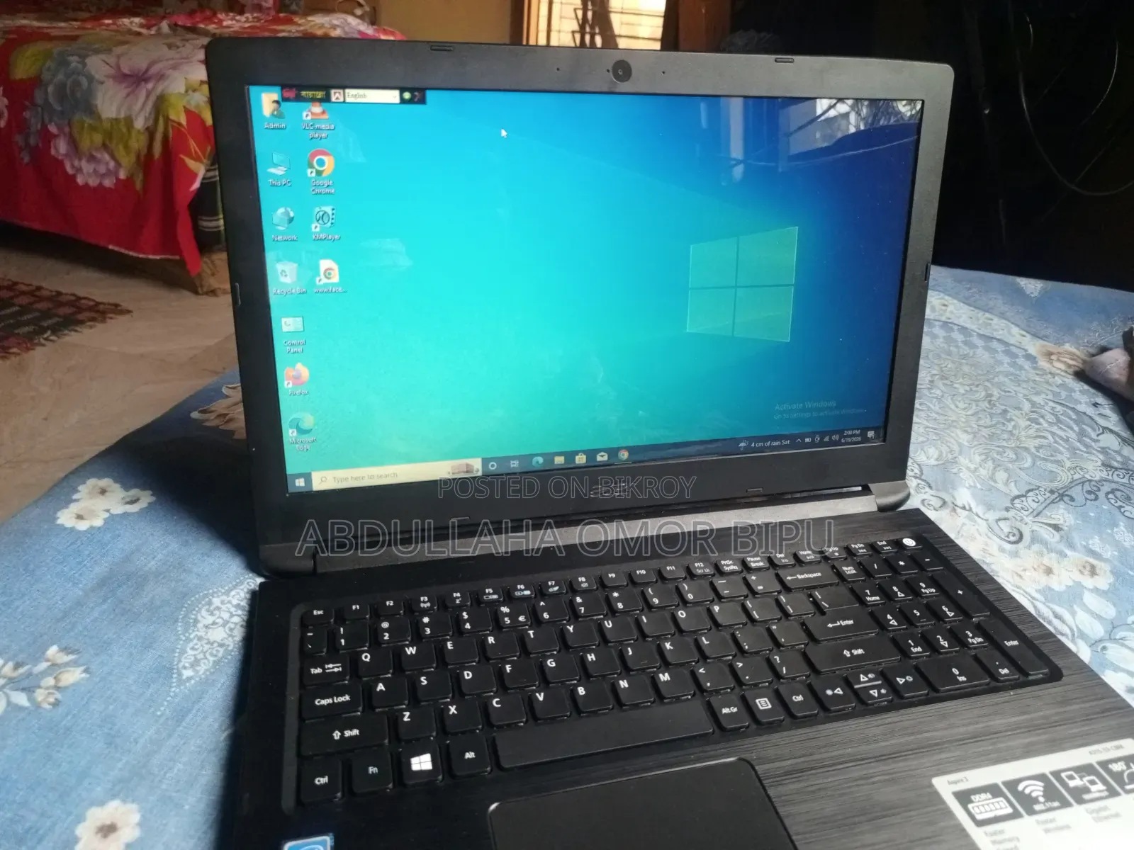 Laptop Acer Aspire 3 A315-53 4GB Intel Core I3 HDD 500GB