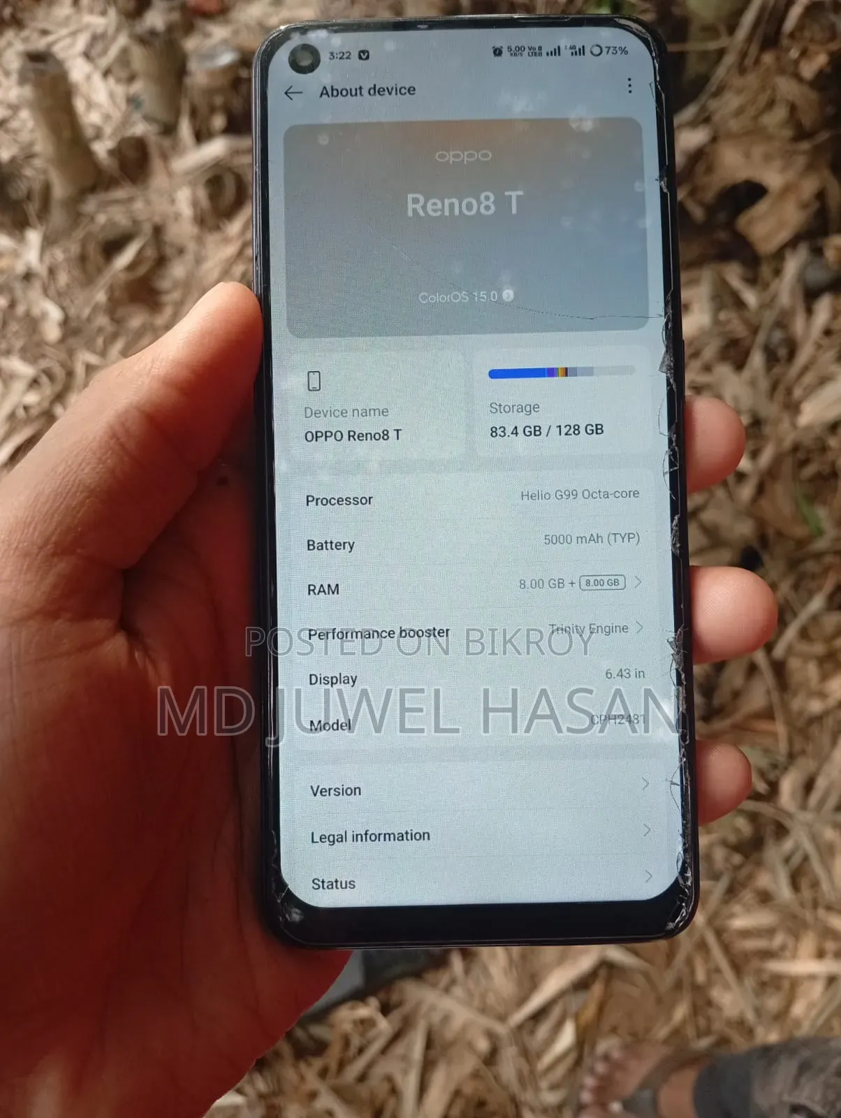 Oppo Reno 8T 128 GB Black