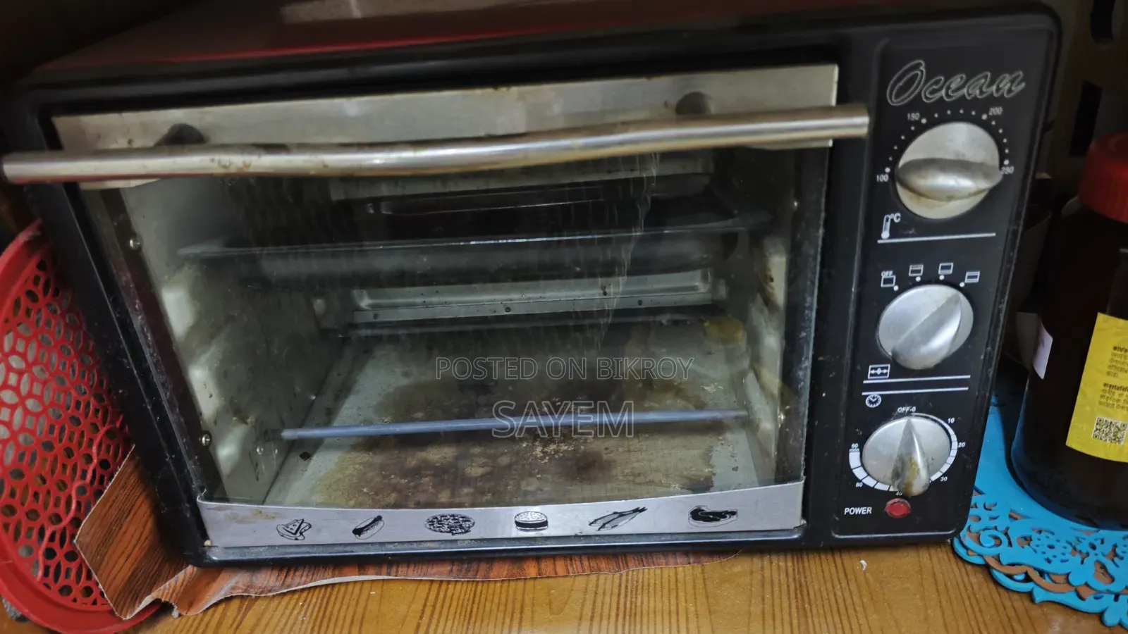 Electric Oven (Used). Model: Ocean OEO-18S Capacity: 18 Liters