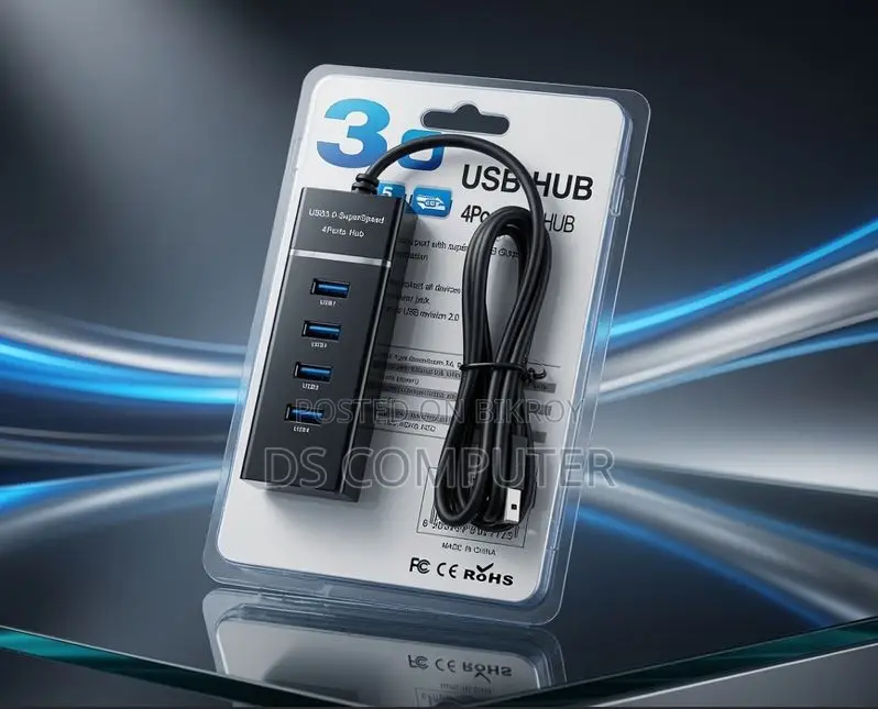 4-Port High-Speed USB 3.0 Hub [New]
