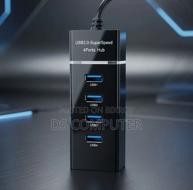 4-Port High-Speed USB 3.0 Hub [New]