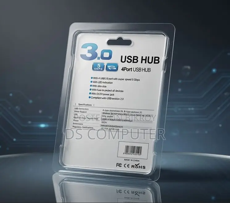 4-Port High-Speed USB 3.0 Hub [New]