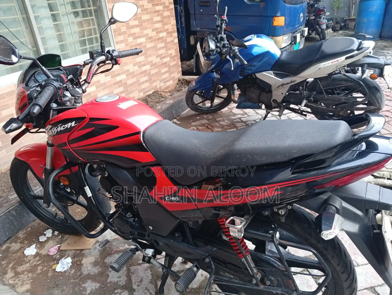 নতুন হিরো প্যাশন প্রো ২০২২ লাল