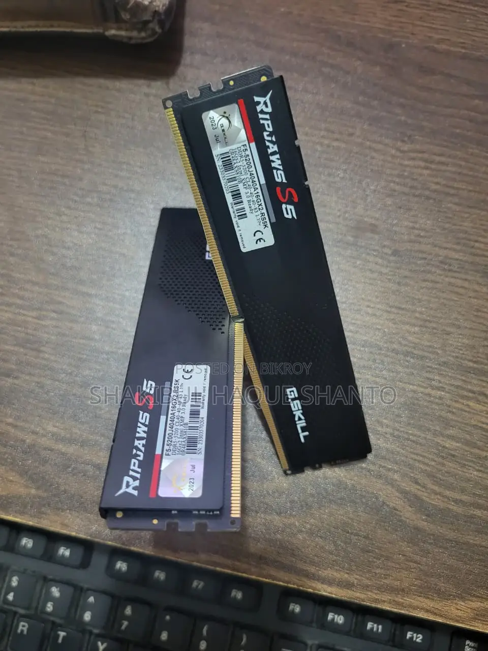 G.Skill Ripjaws S5 16GB DDR5 5200MHz CL40 Desktop RAM Black