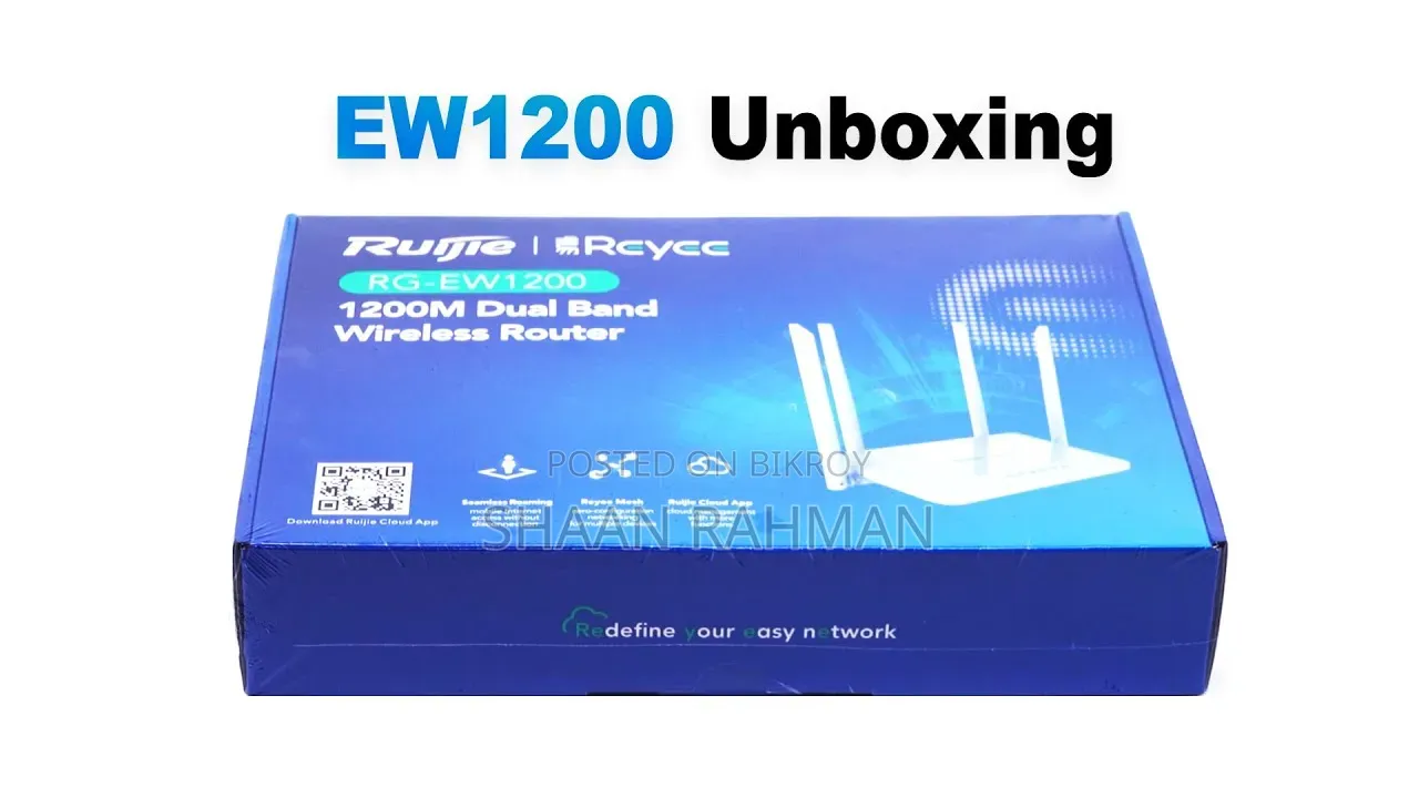Ruijie Rg-Ew1200 1200 MBPS Dual-Band Mesh Wi-Fi 5 Wireless Router