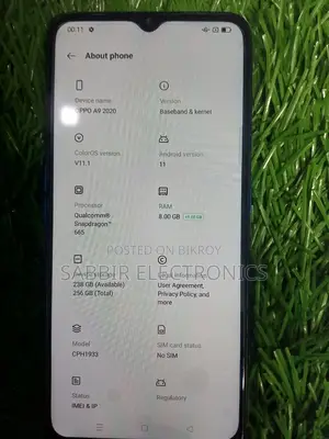 New Oppo A9 128 GB Green