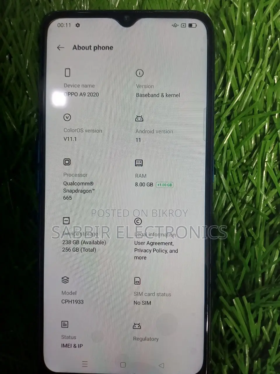 New Oppo A9 128 GB Green