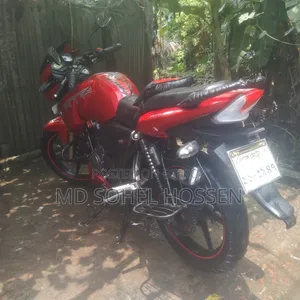 টিভিএস অ্যাপাচি আরটিআর ১৬০ ২ভি ২০১৮ লাল