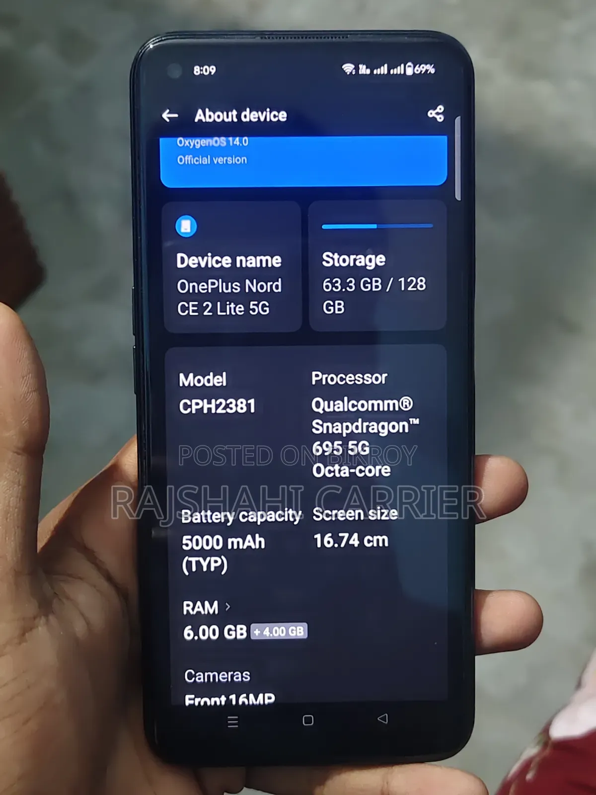 OnePlus Nord CE 2 Lite 5G 128 GB Black