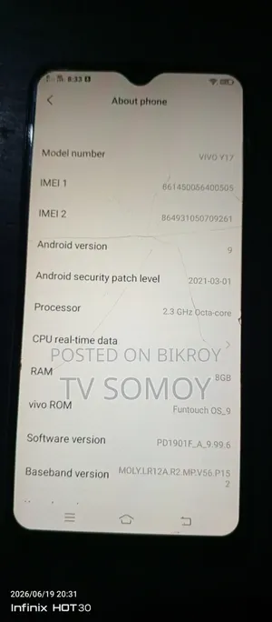 Vivo Y17 64 GB Green