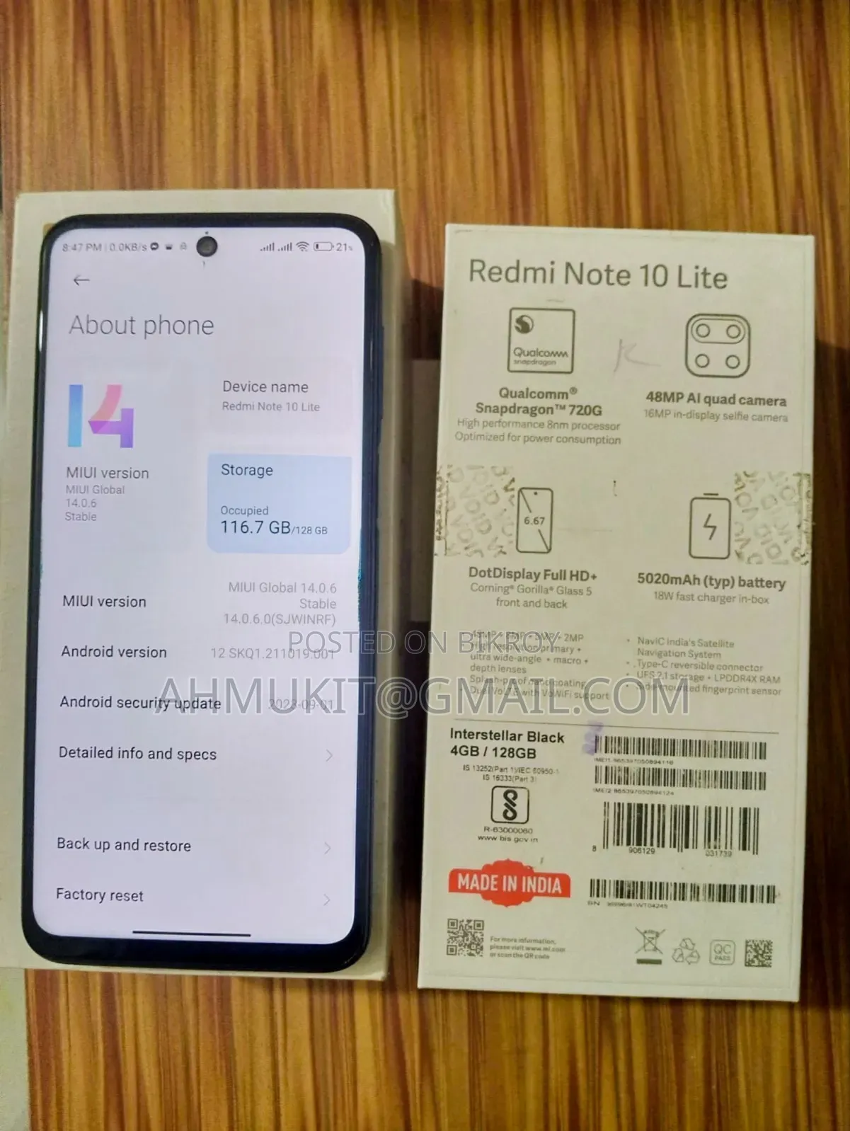 Xiaomi Mi Note 10 Lite 128 GB Blue