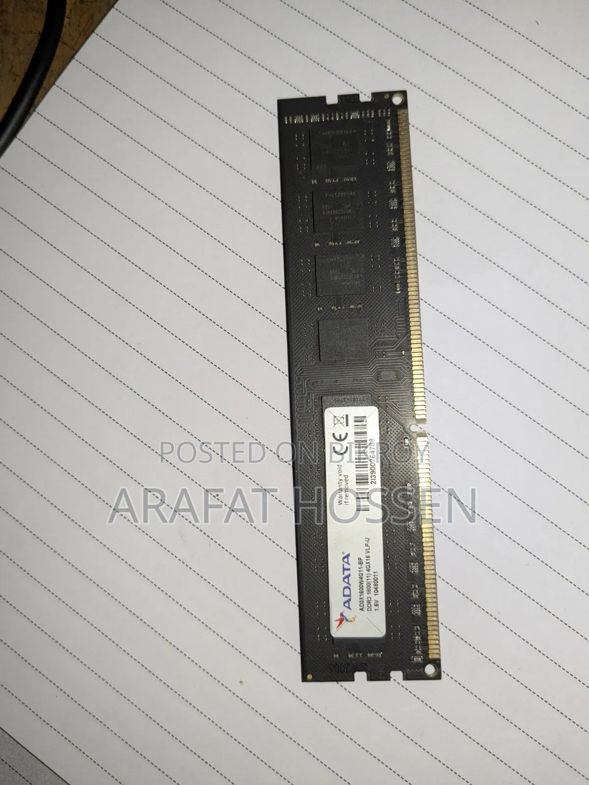 Adata DDR3 4GB RAM