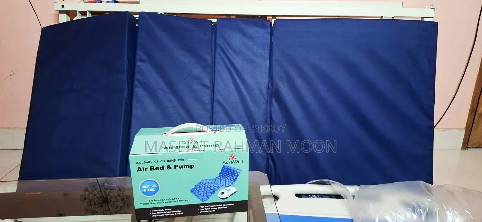 3 Functional Hospital Bed (Manual) Air Bed With Pump