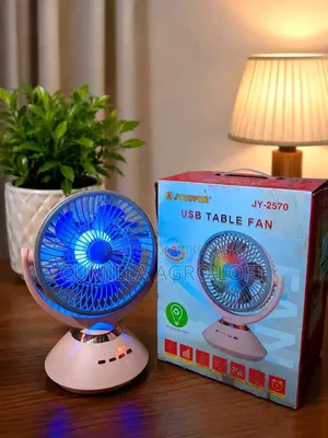 Jy Super 2570 Rechargeable Fan / RGB Light 20hour Backup