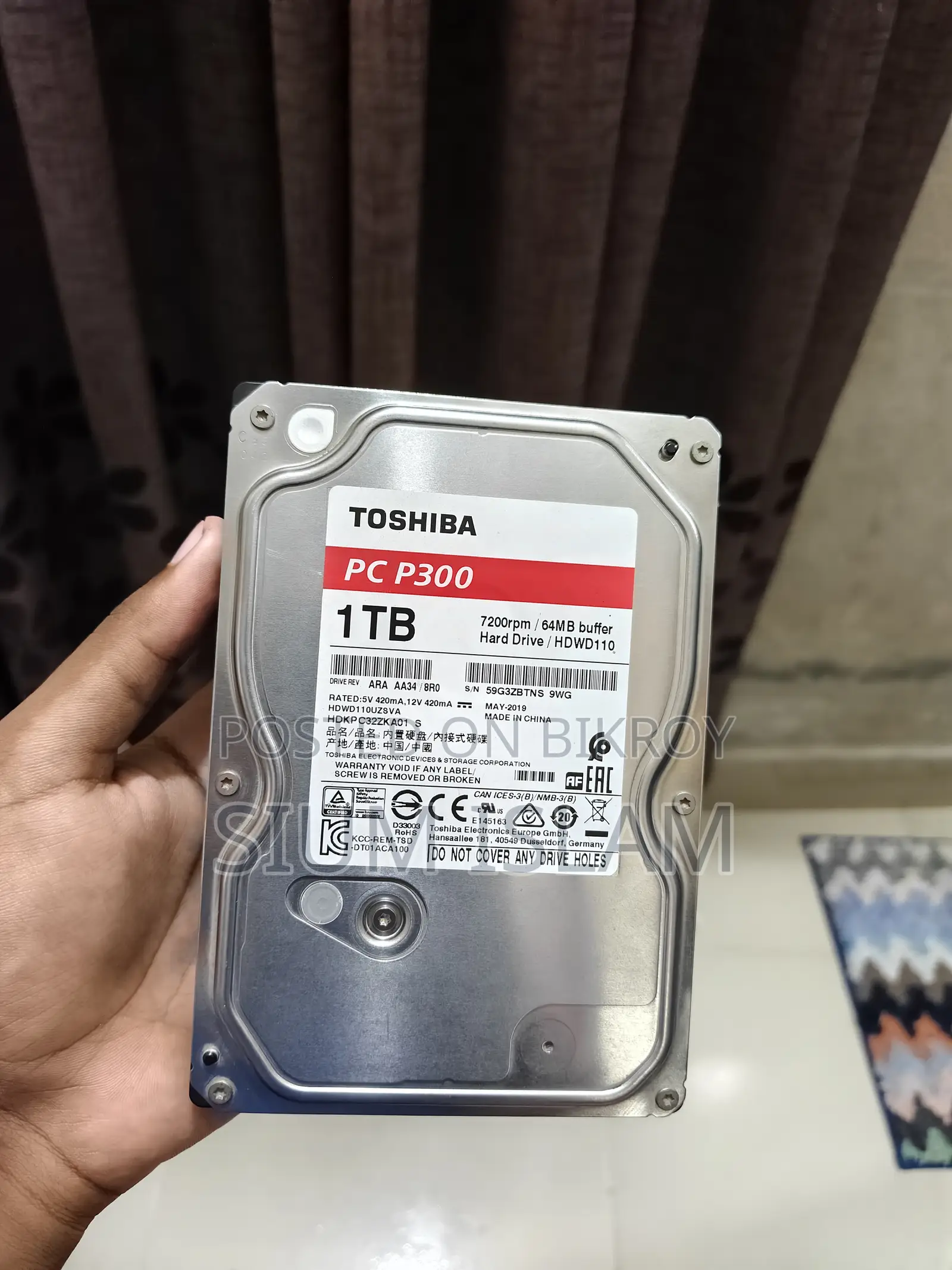 Toshiba Pc P300 1tb Internal Desktop Hard Drive