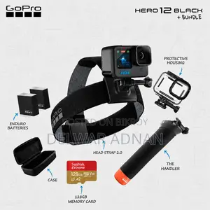 GoPro Hero 12 Black ক্যামেরা (বান্ডেল প্যাক)