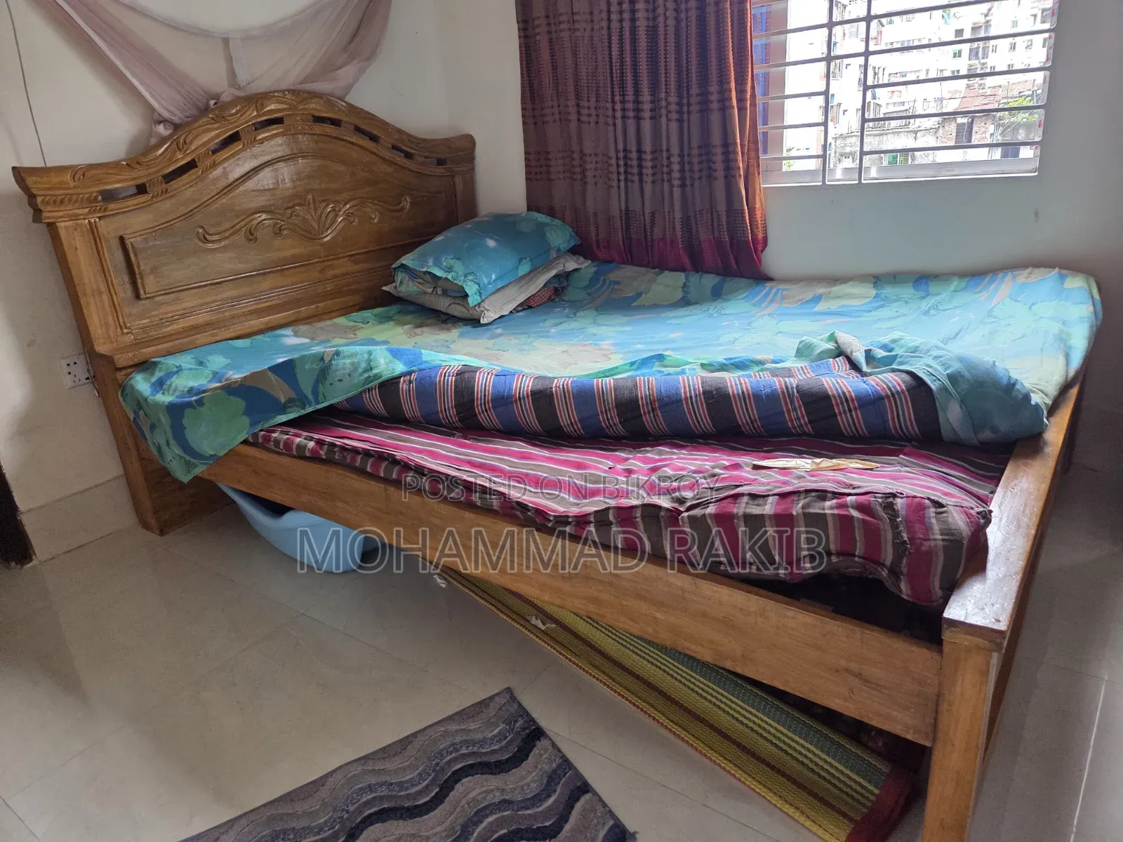 Used 5/7 Bed (Original Teak Wood)
