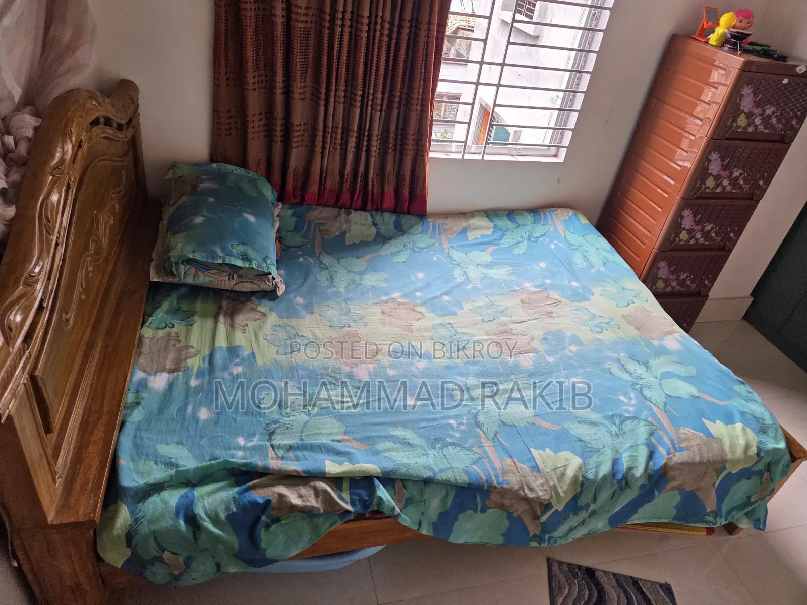 Used 5/7 Bed (Original Teak Wood)