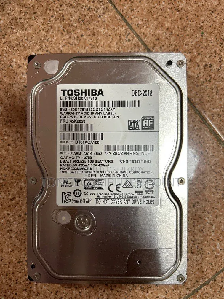 WD, Toshiba 1TB HDD Available