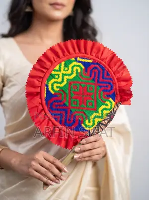 নকশি হাতপাখা জোড়া | নকশি কাঁথার এমব্রয়ডারি