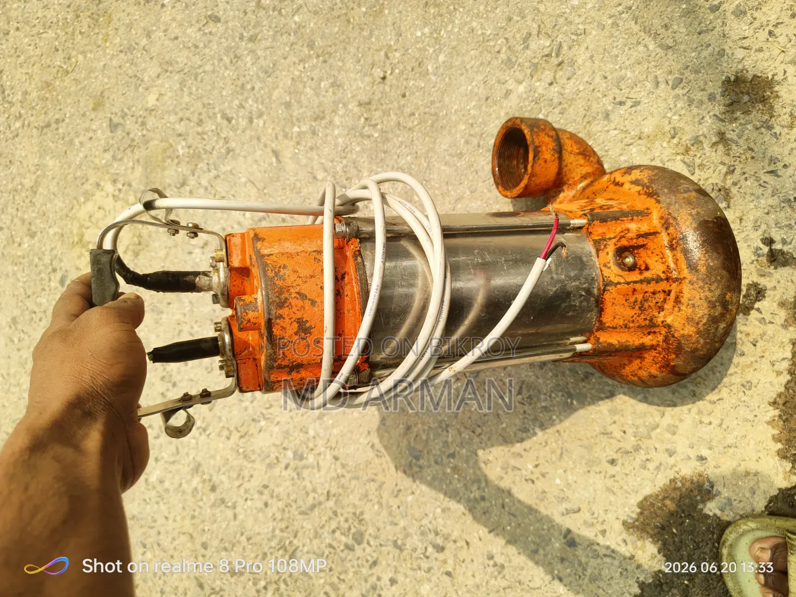 Running motor like shallow engine water pump 2 Hp