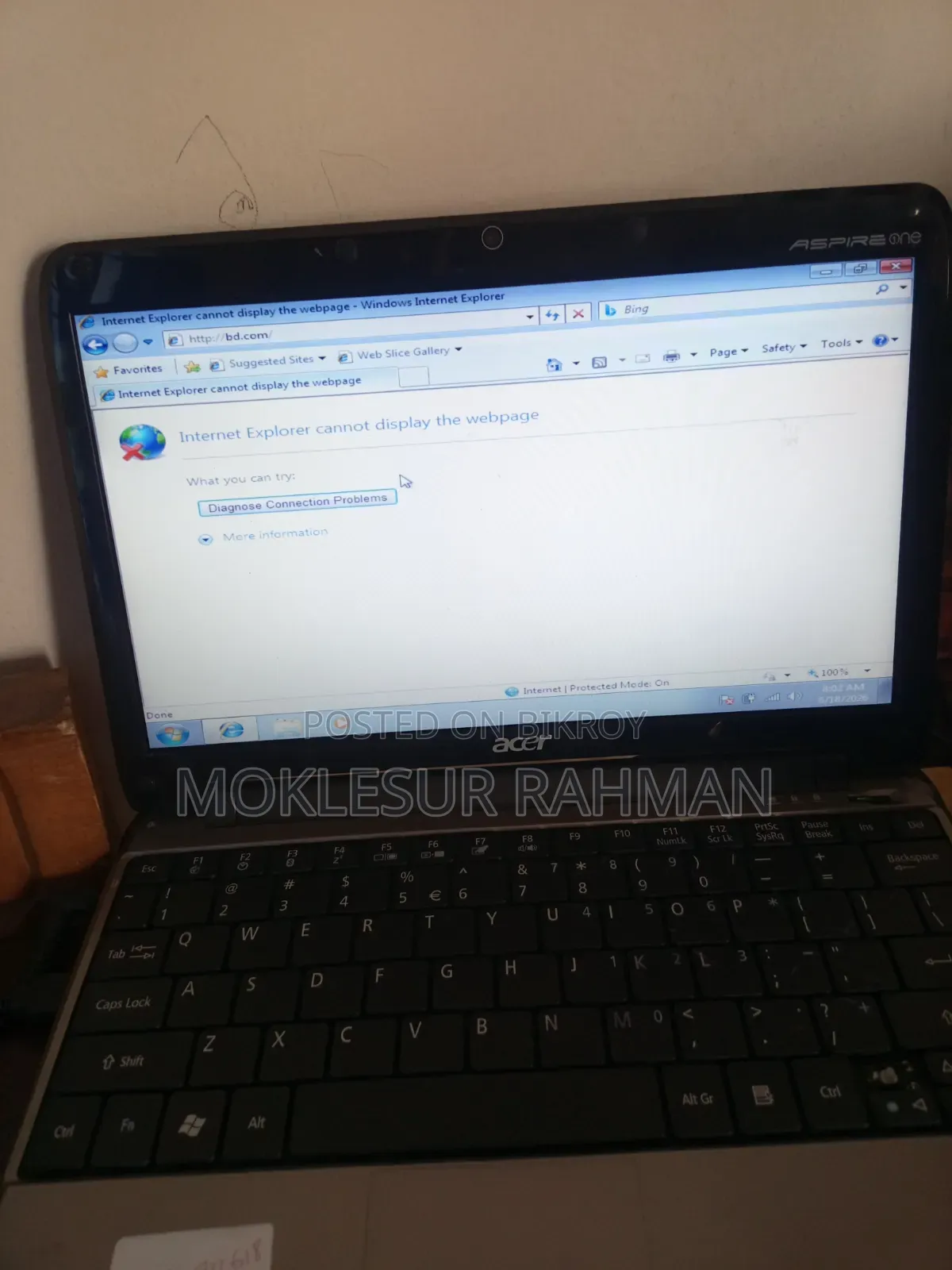 Laptop Acer Aspire 1 2GB Intel Core I3 eMMC 256GB