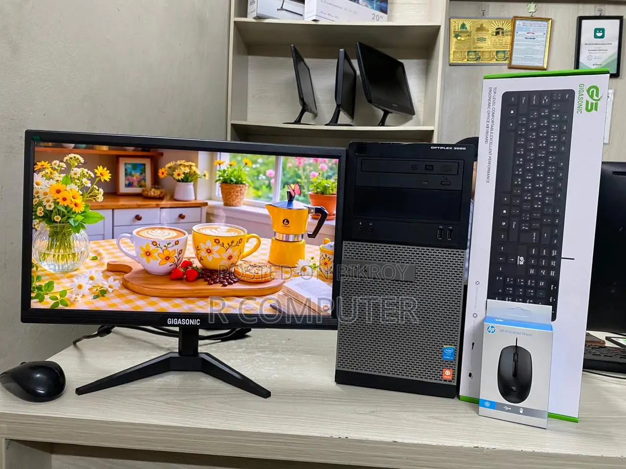 Desktop Computer Dell 4GB Intel Core I3 SSD 128GB