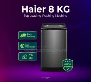 EMI Available Haier 8 Kg Top Loading Washing Machine