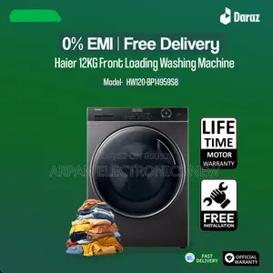 Haier 12 Kg Front Loading Washing Machine (Hw120-Bp14959s8)