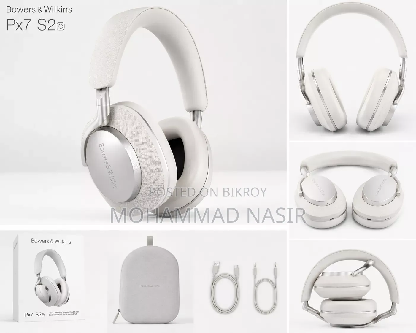 Bowers Wilkins Px7 S2e Noise Cancelling Wireless Headphones