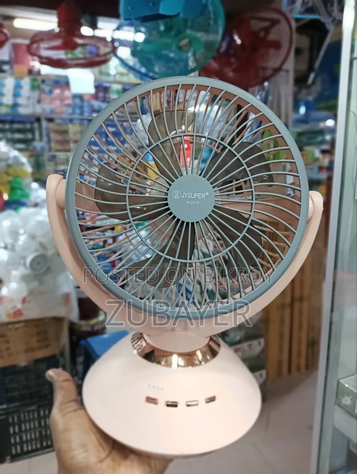 Best Rechargeable Fan - Jysuper-2570