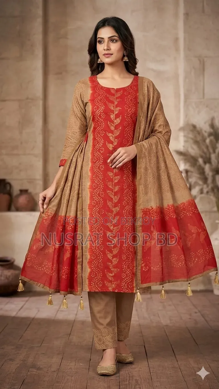 Unstitched Silk Batik Three Piece (100% Color Guarantee)